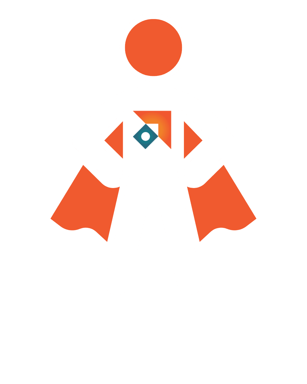 Hero icon with cape, featuring the BOOST Health Tech Icon on chest.